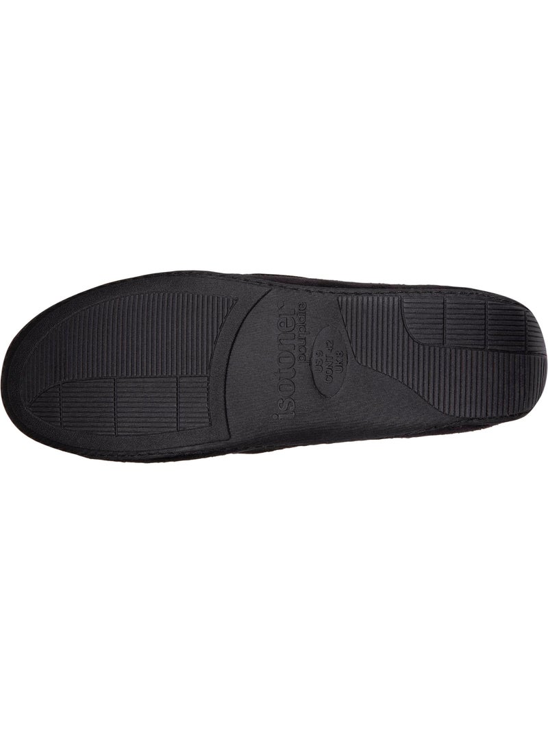 Zapatillas mocasines en ante, suela de goma hombre isotoner Negro Marrón - Kiabi