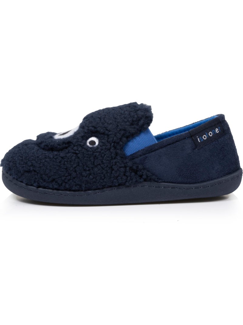 Zapatillas mocasines en sherpa, suela antideslizante niño isotoner Azul marino - Kiabi