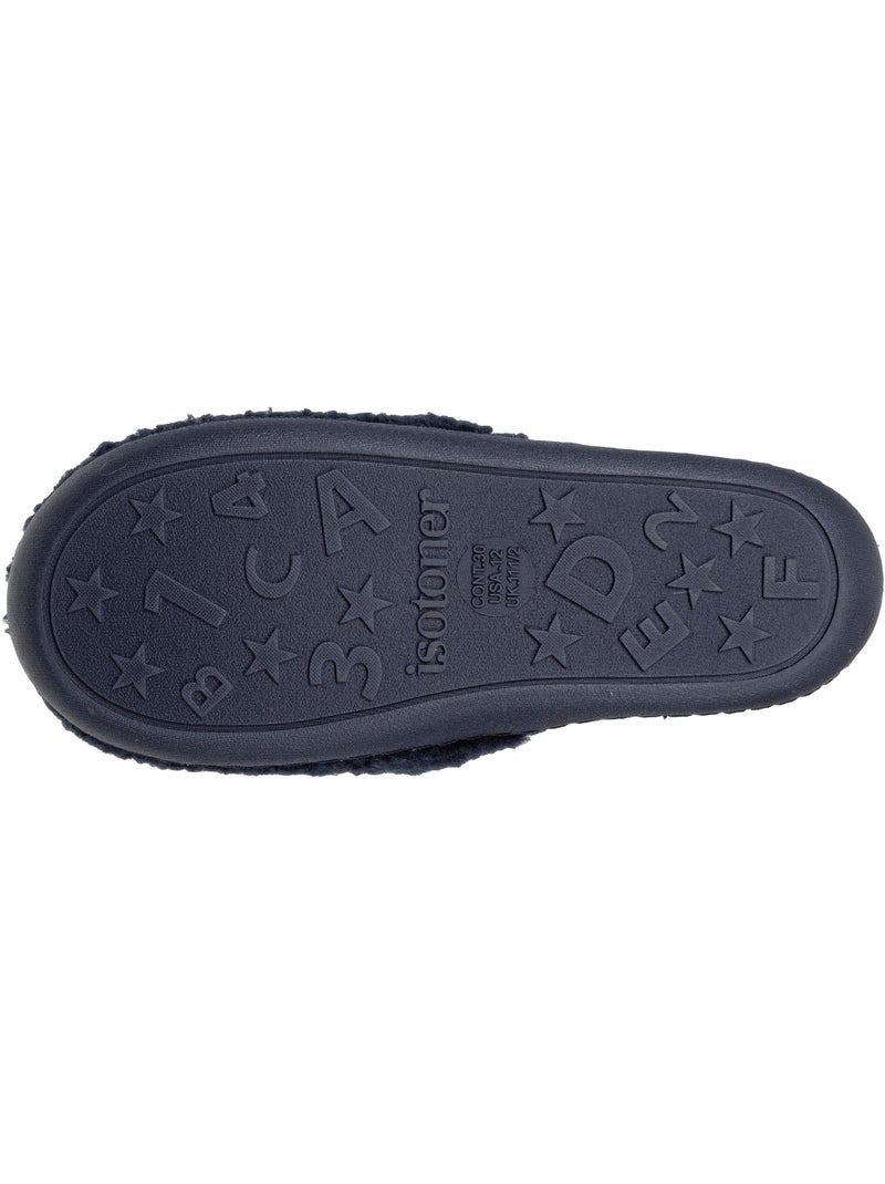 Zapatillas mocasines en sherpa, suela antideslizante niño isotoner Azul marino - Kiabi