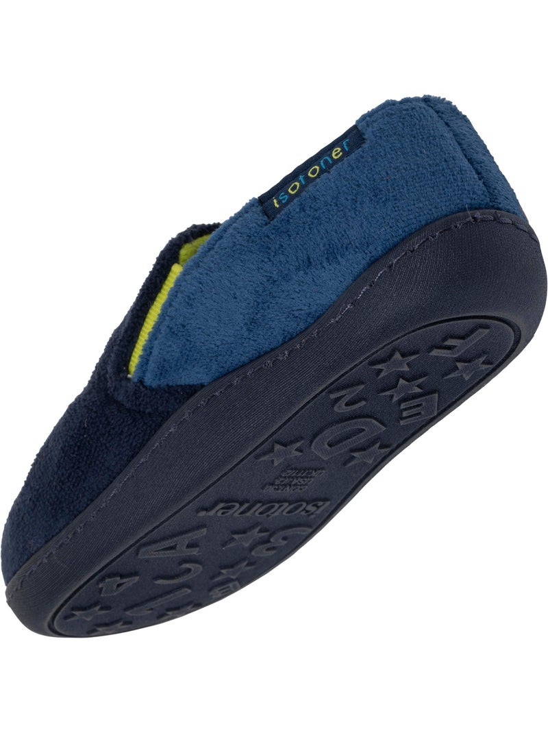 Zapatillas mocasines fácil de poner, suela antideslizante niño isotoner Azul marino - Kiabi