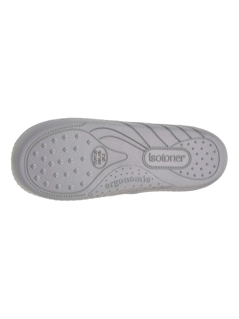 Zapatillas mocasines fácil de poner, suela ergonómica niña Isotoner Gris jaspeado - Kiabi