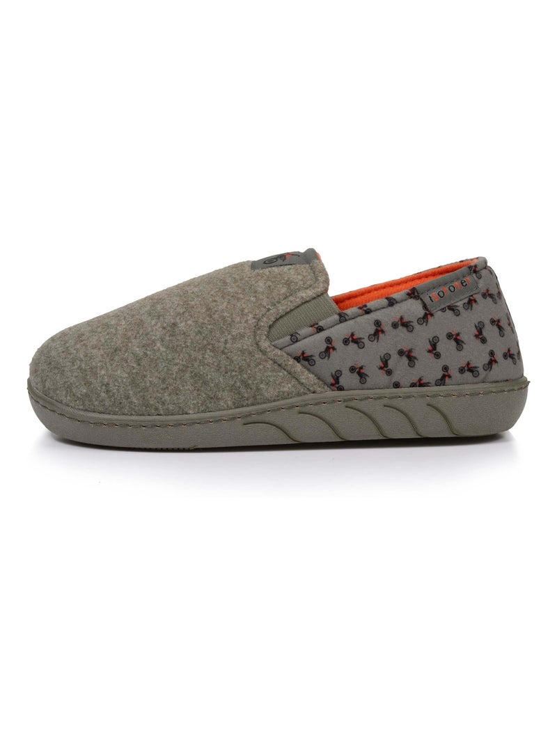 Zapatillas mocasines fácil de poner, suela ergonómica niño Isotoner Caqui - Kiabi