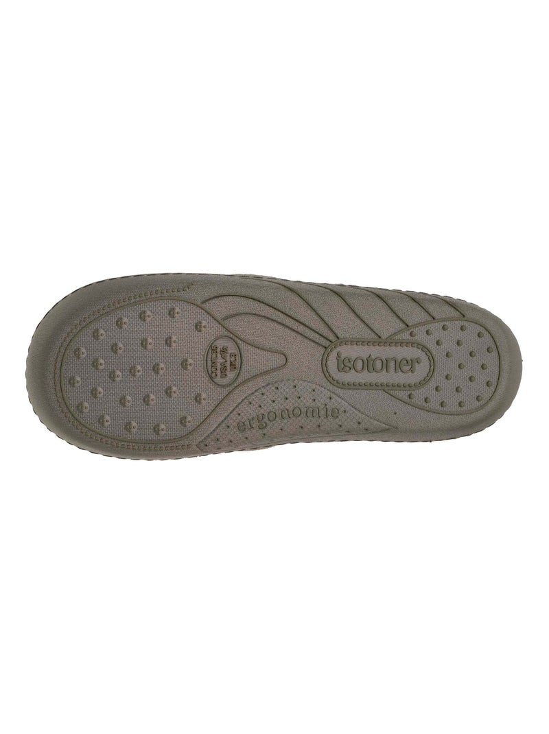 Zapatillas mocasines fácil de poner, suela ergonómica niño Isotoner Caqui - Kiabi