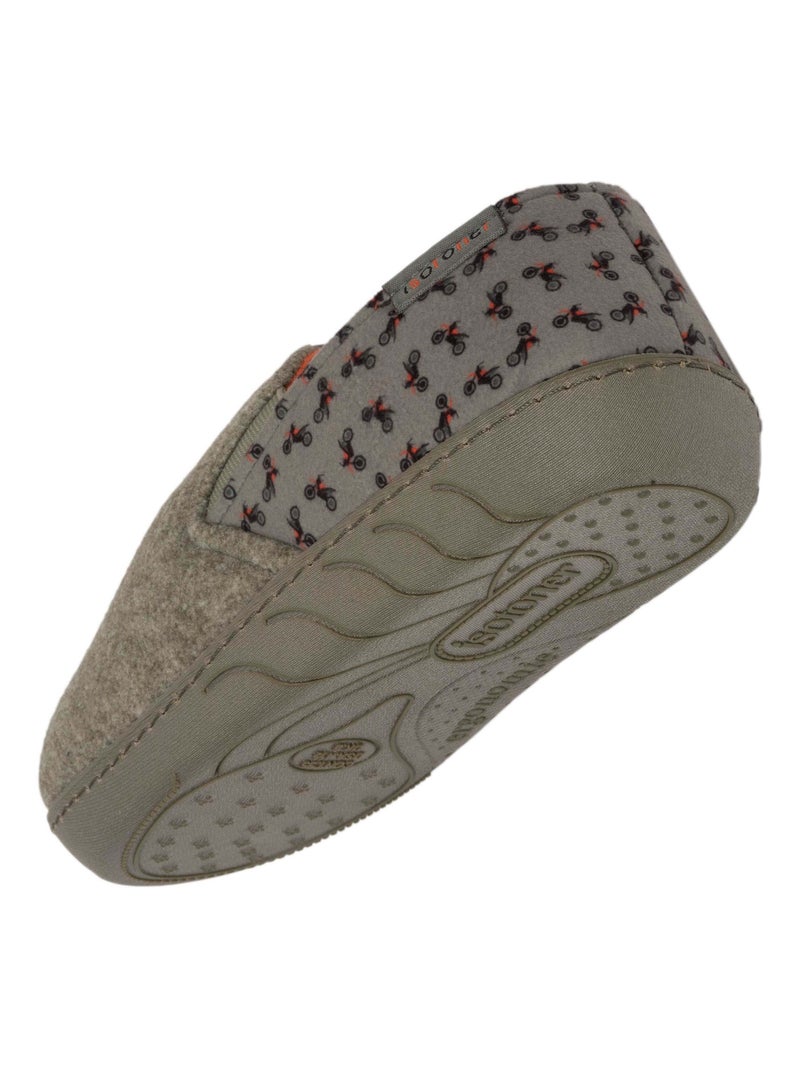 Zapatillas mocasines fácil de poner, suela ergonómica niño Isotoner Caqui - Kiabi