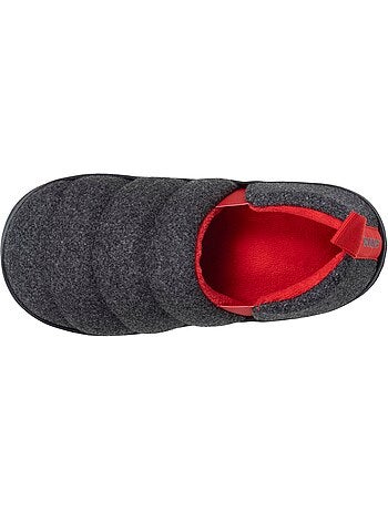 Zapatillas mocasines forro polar jaspeado con suela «bloup» niño isotoner