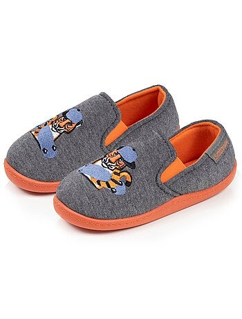 Zapatillas mocasines jersey, sujeción del pie, suela ligera y niño isotoner