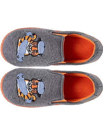 Zapatillas mocasines jersey, sujeción del pie, suela ligera y niño isotoner