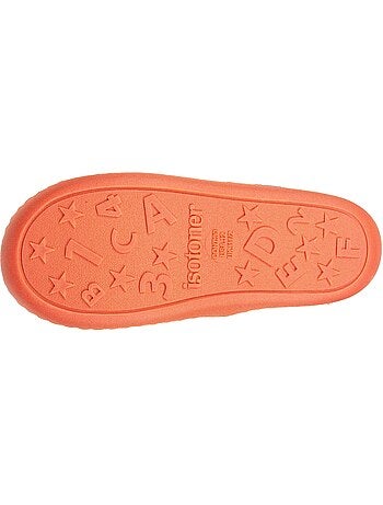 Zapatillas mocasines jersey, sujeción del pie, suela ligera y niño isotoner