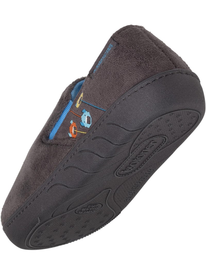 Zapatillas mocasines ligero y cómodo, fácil de poner niño isotoner Gris jaspeado - Kiabi