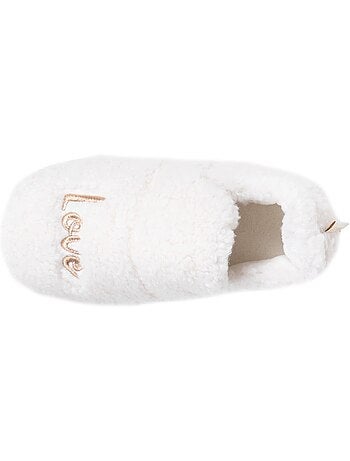Zapatillas mocasines malla de rizo, suela Bloup Extra Confort niña Isotoner