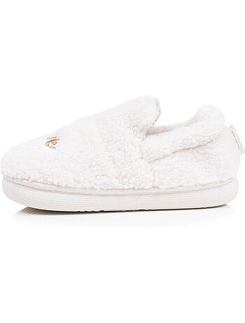 Zapatillas mocasines malla de rizo, suela Bloup Extra Confort niña Isotoner