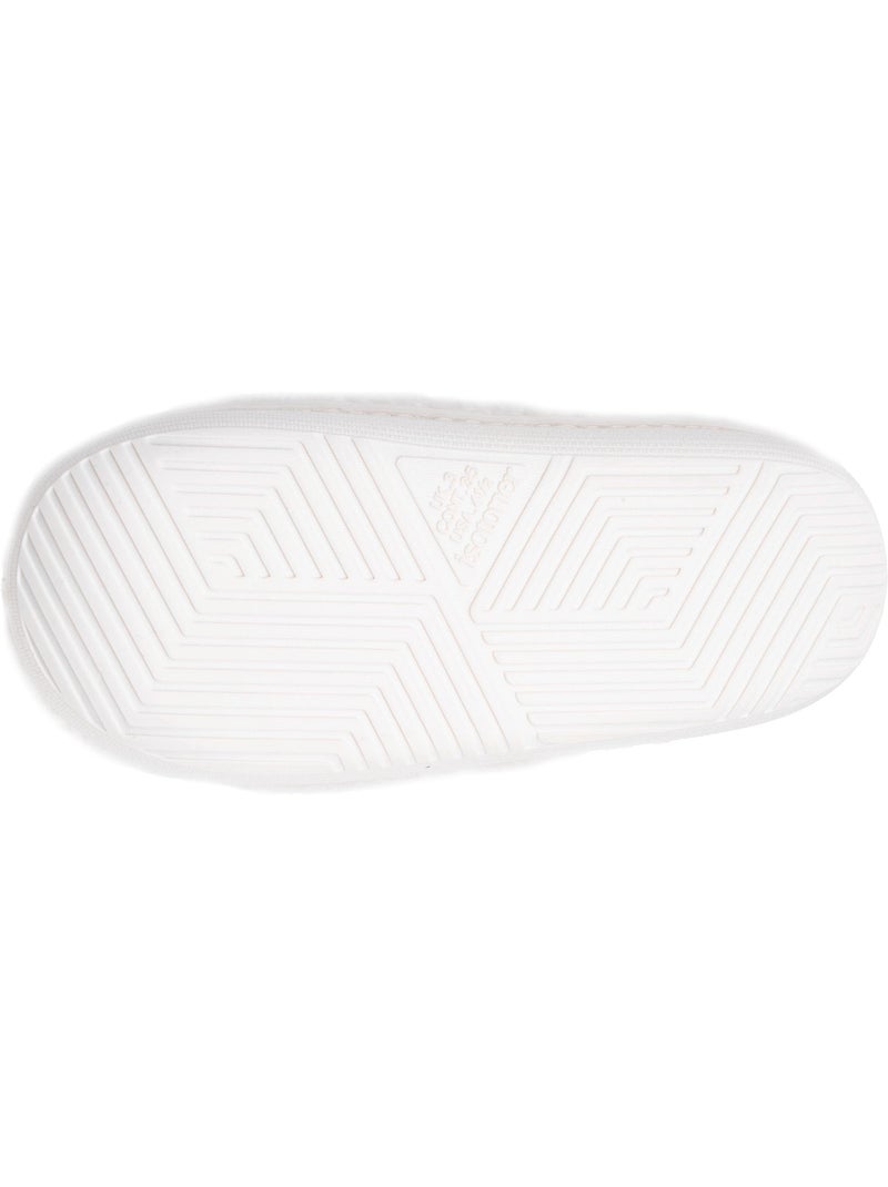 Zapatillas mocasines malla de rizo, suela Bloup Extra Confort niña Isotoner Marfil - Kiabi