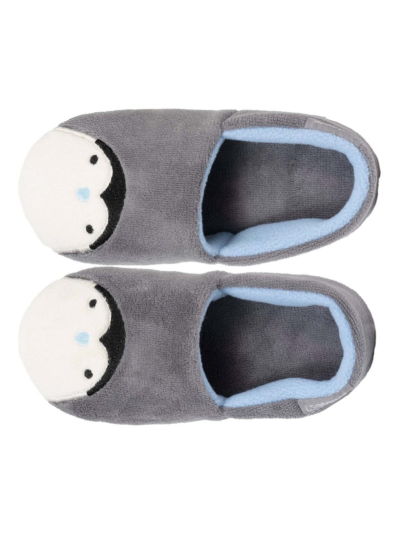 Zapatillas mocasines microesponja, suela de goma ultrasuave niño mixto Isotoner Gris - Kiabi
