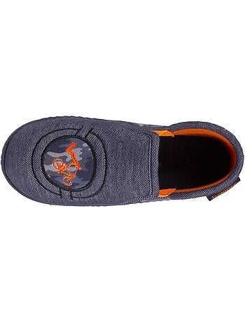 Zapatillas mocasines Monstruo de rayas niño Isotoner