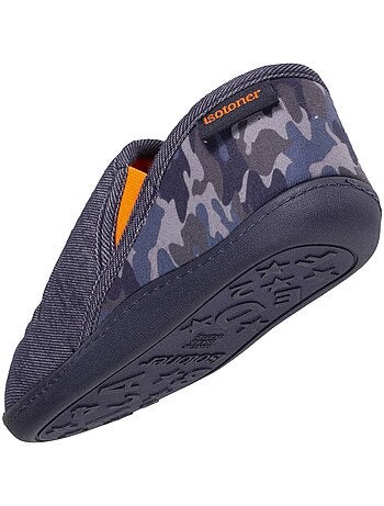 Zapatillas mocasines Monstruo de rayas niño Isotoner