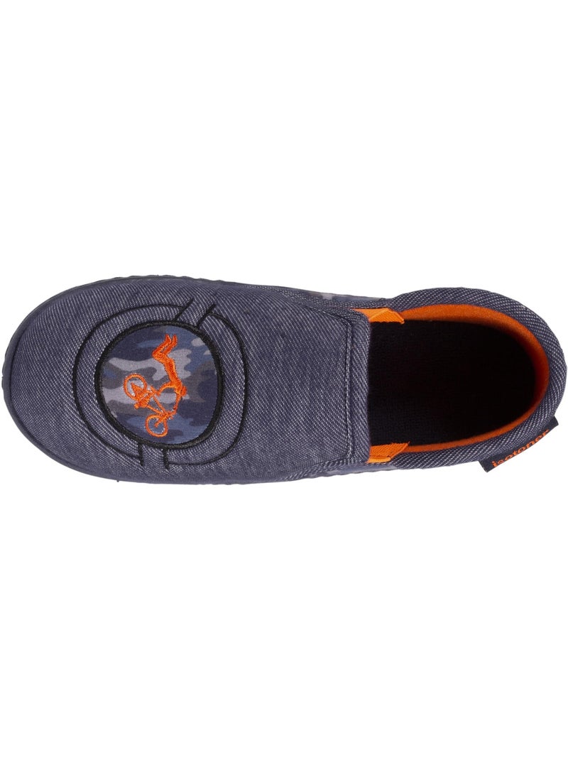 Zapatillas mocasines Monstruo de rayas niño Isotoner Azul - Kiabi