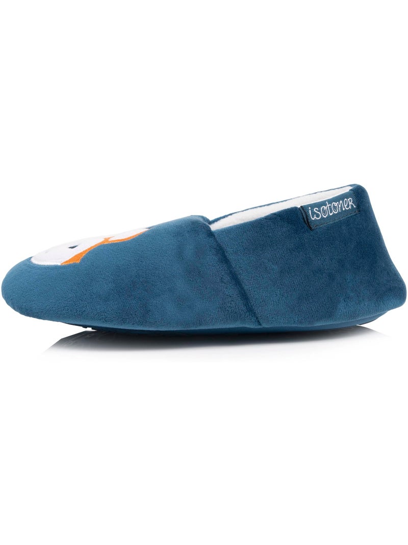 Zapatillas mocasines  niño mixto isotoner Azul petróleo - Kiabi