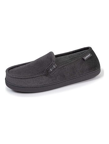 Zapatillas mocasines parte superior de terciopelo y suela hombre Isotoner