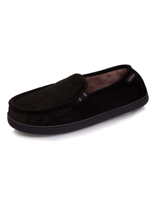 Zapatillas mocasines parte superior de terciopelo y suela hombre Isotoner - Kiabi