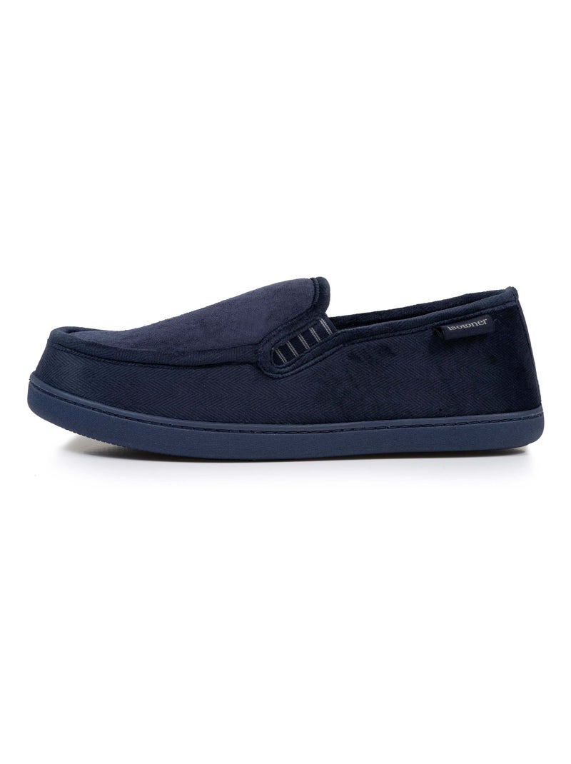Zapatillas mocasines suela con memoria de forma hombre Isotoner Azul marino - Kiabi