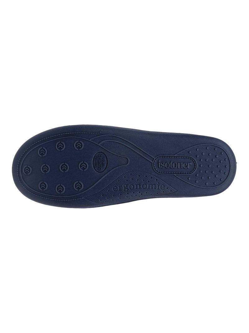 Zapatillas mocasines suela con memoria de forma hombre Isotoner Azul marino - Kiabi