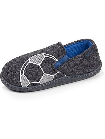 Zapatillas mocasines tejido polar jaspeado, sujeción del pie, niño Isotoner