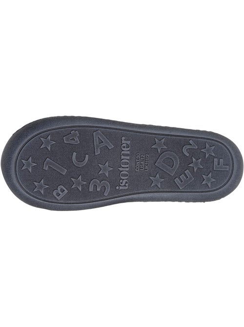 Zapatillas mocasines tejido polar jaspeado, sujeción del pie, niño Isotoner - Kiabi