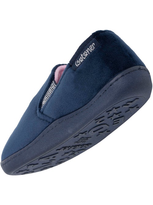 Zapatillas mocasines terciopelo, ajuste flexible, fácil de niña isotoner - Kiabi