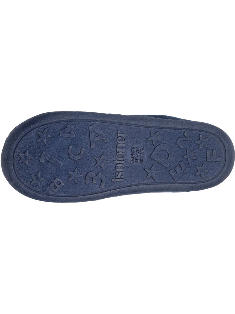 Zapatillas mocasines terciopelo, sujeción suave, fácil de niña Isotoner Azul marino - Kiabi