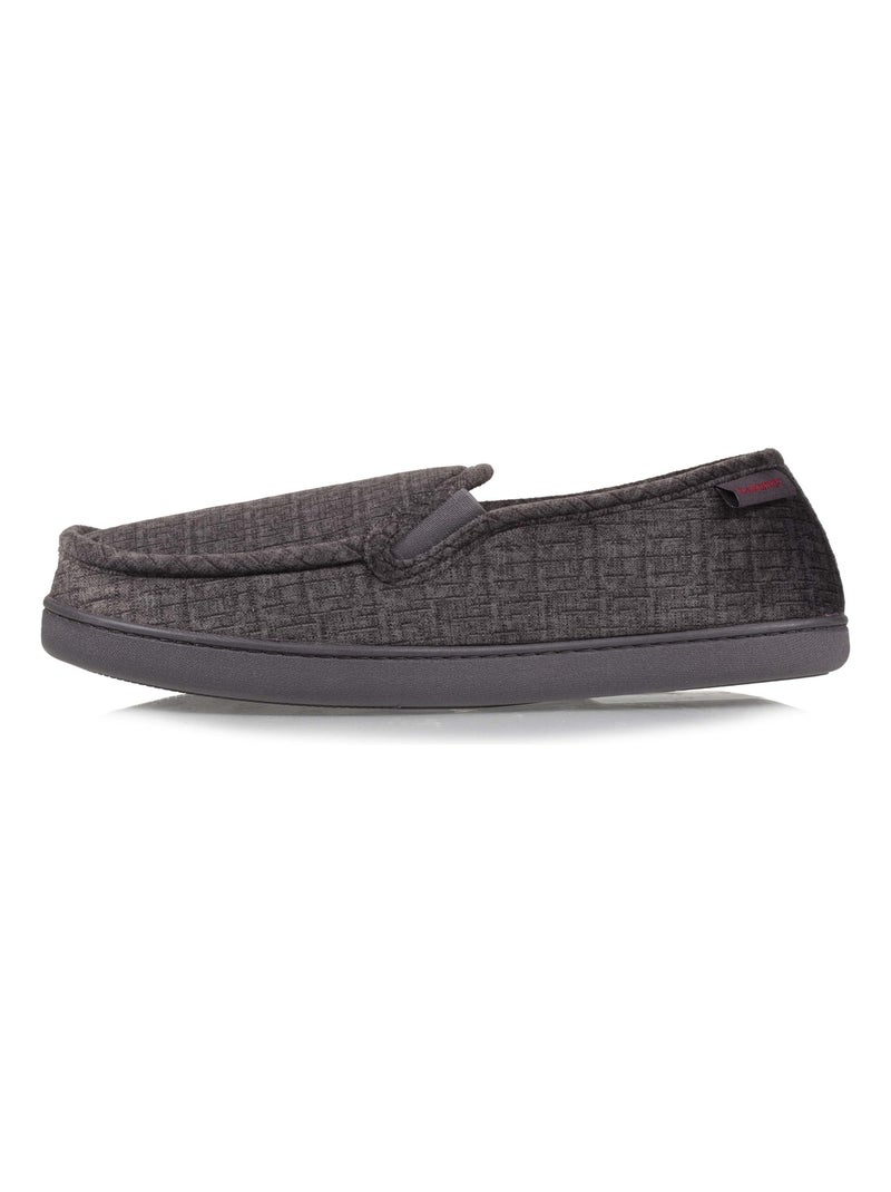 Zapatillas mocasines Terciopelo ultra suave hombre Isotoner Gris - Kiabi