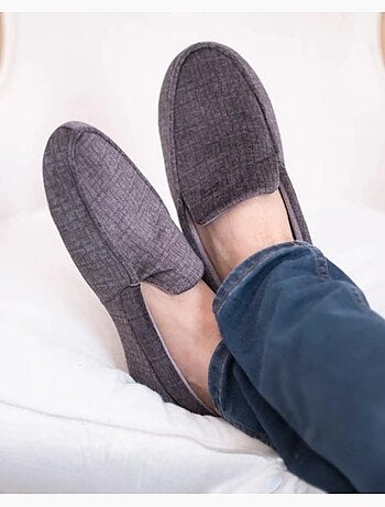 Zapatillas mocasines ultracómodas y ligeras, de algodón hombre isotoner