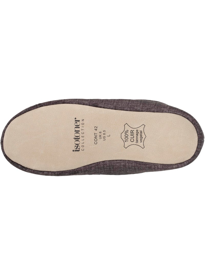 Zapatillas mocasines ultracómodas y ligeras, de algodón hombre isotoner Gris antracita - Kiabi
