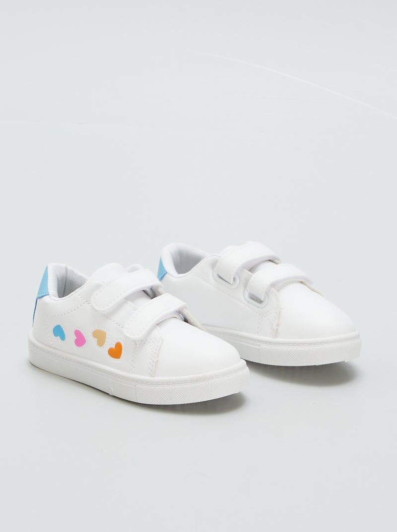 Zapatillas modernas 'corazones' BLANCO - Kiabi