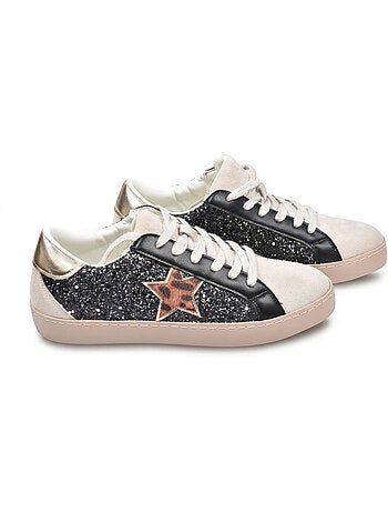 Zapatillas Mujer Estrella Glitter Plataforma MMXXIV OZABI