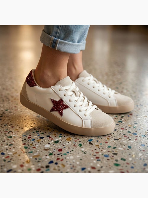 Zapatillas Mujer Estrella Glitter Plataforma MMXXIV OZABI - Kiabi Zapatillas Mujer Estrella Glitter Plataforma MMXXIV OZABI - Kiabi
