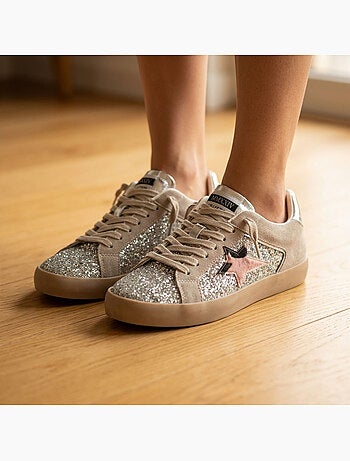 Zapatillas Mujer Glitter Estrella Plataforma MMXXIV OZABI