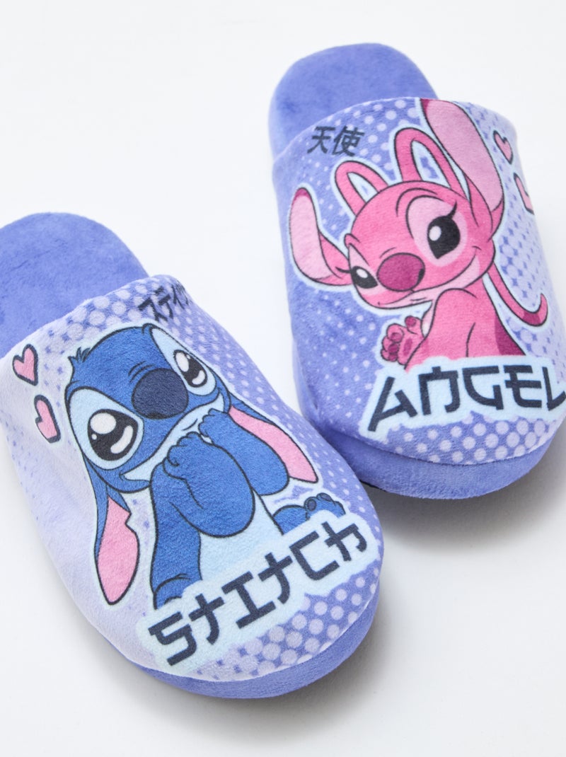 Zapatillas mules 'Angel' 'Stitch' Azul - Kiabi