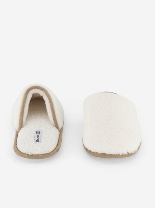 Zapatillas mules forradas - Kiabi Zapatillas mules forradas - Kiabi