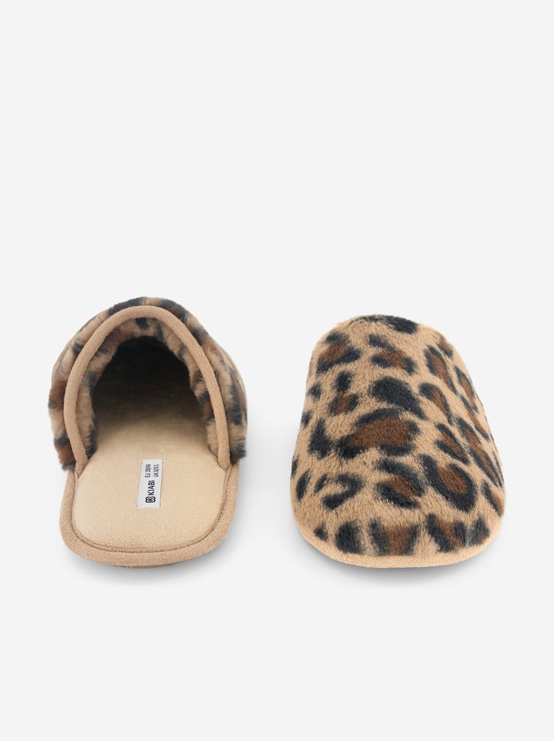 Zapatillas mules forradas Marron - Kiabi