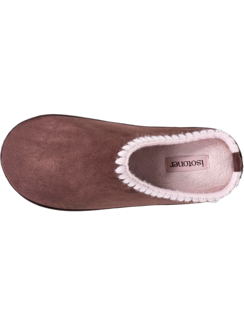 Zapatillas mules ultracómoda, en ante con suela de mujer Isotoner Marrón - Kiabi