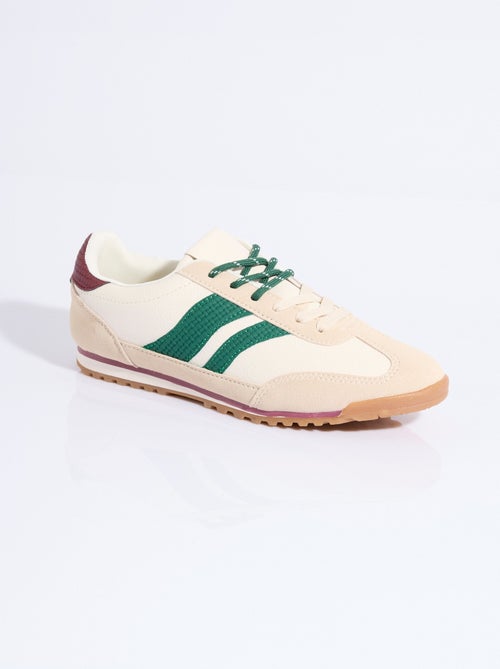 Zapatillas multimaterial + 2 pares de cordones - AFIBEL - Kiabi