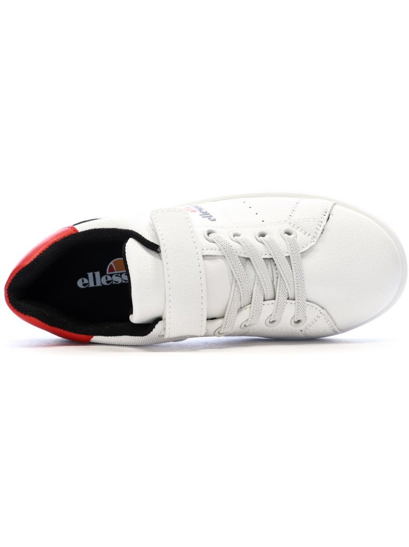 Zapatillas Niño Ellesse Blanco / Negro / Rojo - Kiabi