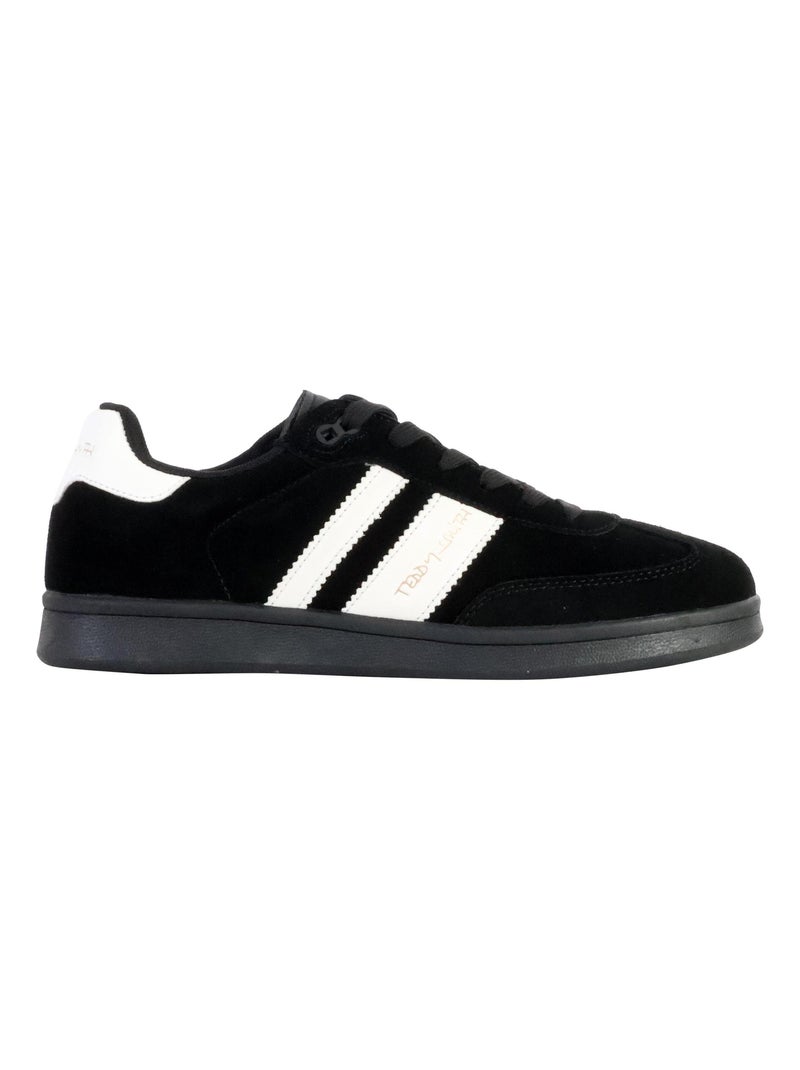 Zapatillas para hombre Teddy Smith White Suede Negro - Kiabi