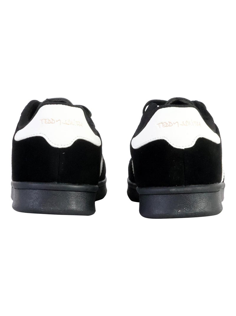 Zapatillas para hombre Teddy Smith White Suede Negro - Kiabi