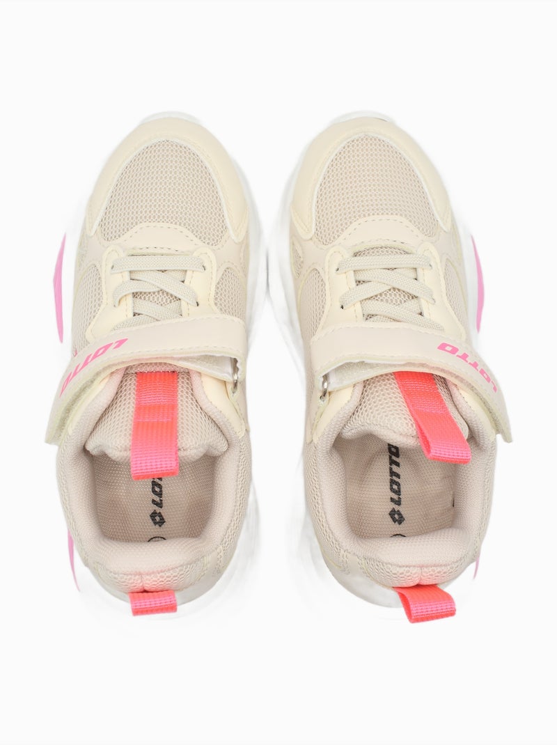 Zapatillas para ponerse - Lotto Beige/Rosa - Kiabi