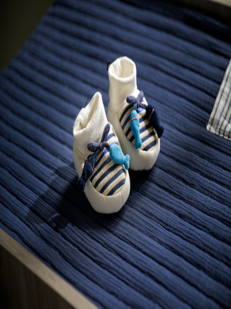 Zapatillas pez - SAUTHON Blanco Azul - Kiabi