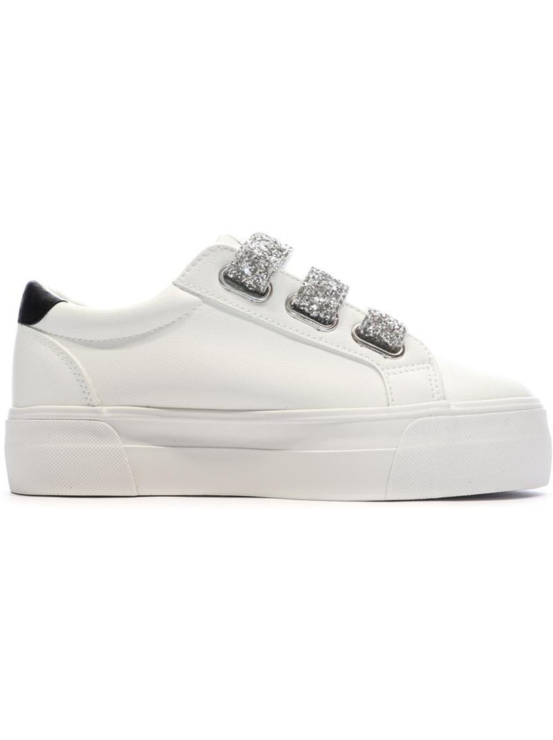 Zapatillas plataforma kaporal para mujer Blanco - Kiabi