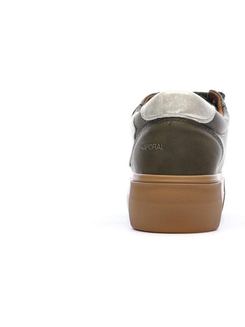 Zapatillas plataforma mujer kaporal Verde caqui claro - Kiabi