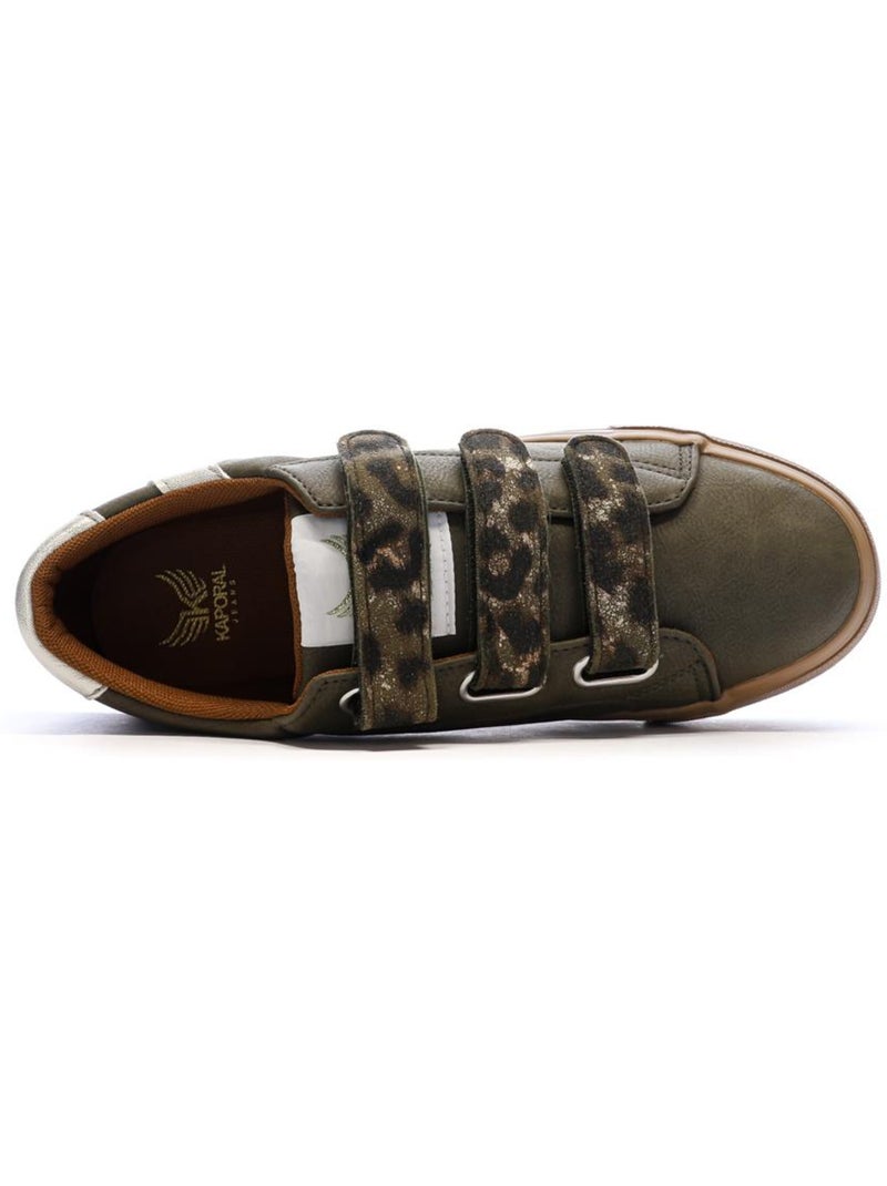Zapatillas plataforma mujer kaporal Verde caqui claro - Kiabi