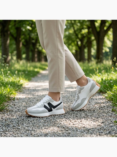 Zapatillas Runner Mujer Mesh Logo OZABI W 4 Colores - Kiabi Zapatillas Runner Mujer Mesh Logo OZABI W 4 Colores - Kiabi